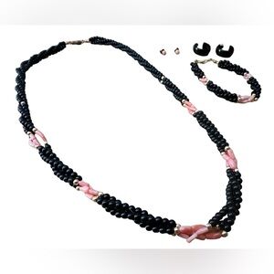 Necklace, bracelet, earring set